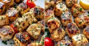 Easy Greek Marinated Chicken Kabobs recipe photo