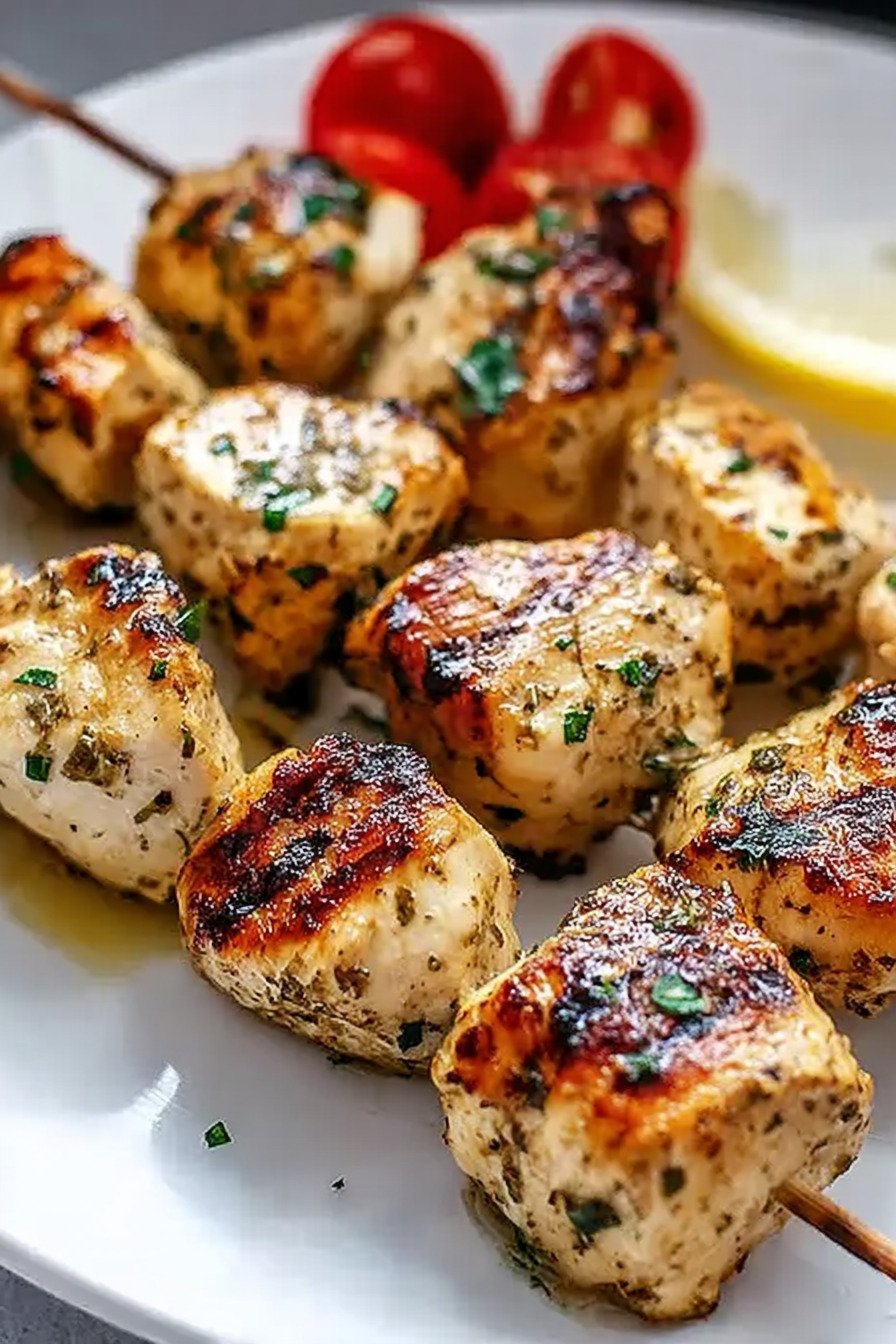Easy Greek Marinated Chicken Kabobs extra recipe photo