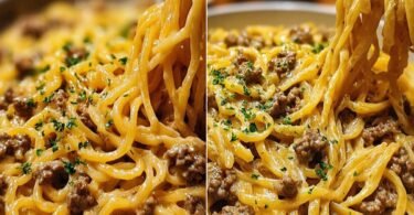 One-Pot Creamy Beef and Garlic Butter Pasta recipe photo