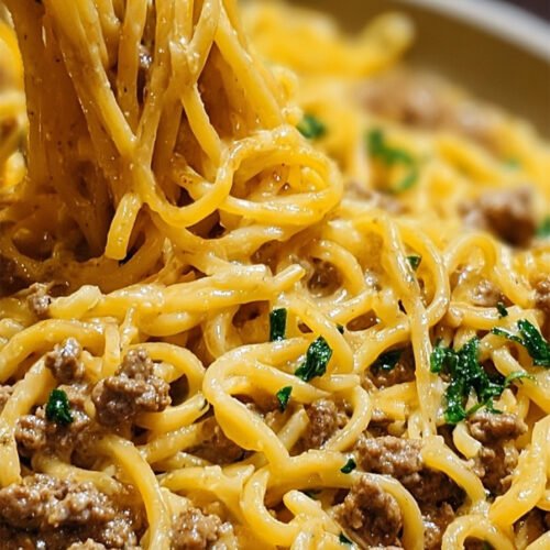 One-Pot Creamy Beef and Garlic Butter Pasta extra recipe photo