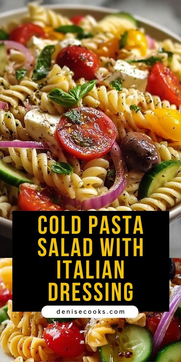 Cold Pasta Salad with Italian Dressing for Crisp, Chilled Flavor save this recipe
