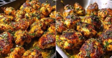 Juicy Garlic Butter Chicken Bites recipe photo