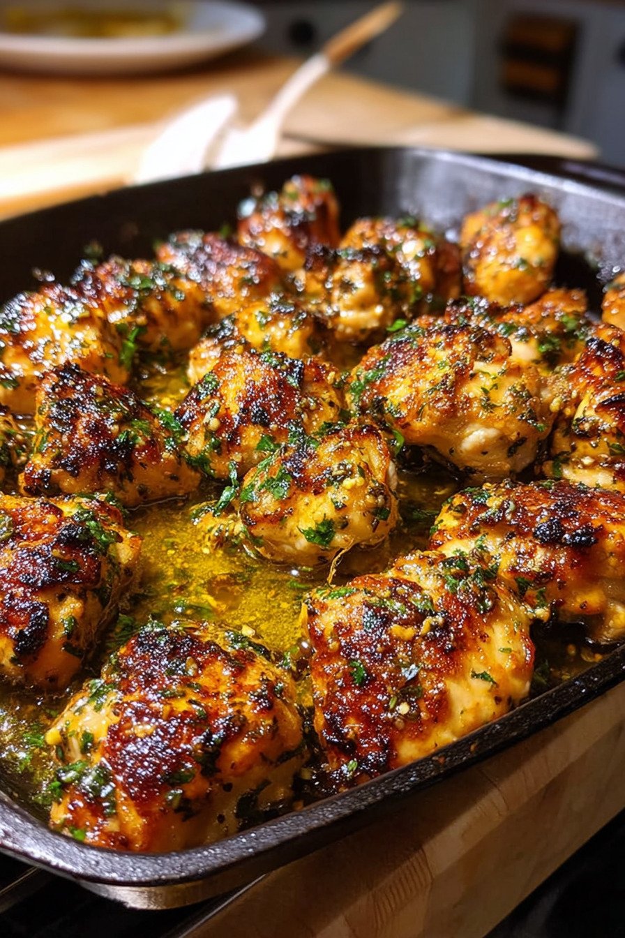 Juicy Garlic Butter Chicken Bites extra recipe photo