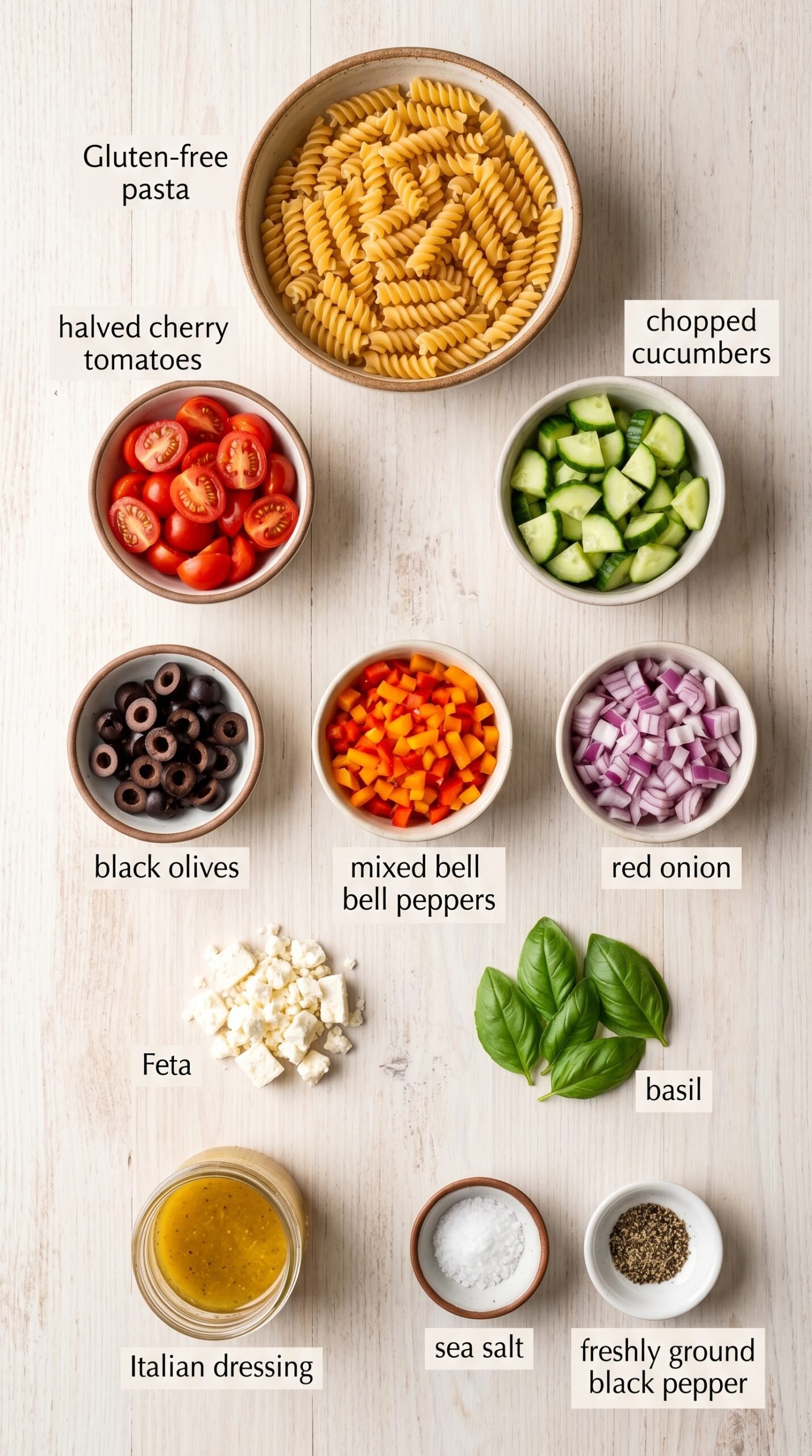 Ultimate Gluten-free Italian Pasta Salad – A Delicious Twist recipe ingredients