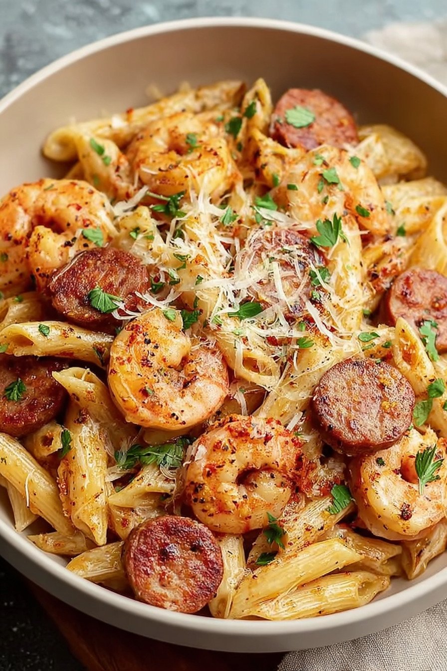 Cajun Shrimp and Sausage Pasta recipe tips