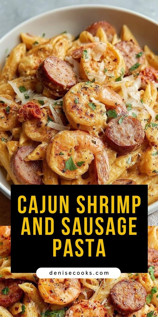 Cajun Shrimp and Sausage Pasta save this recipe