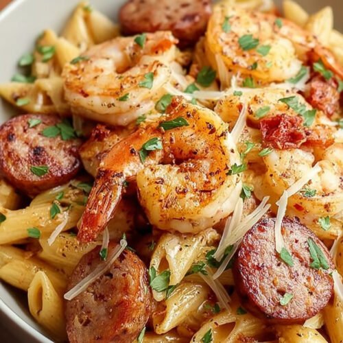 Cajun Shrimp and Sausage Pasta extra recipe photo