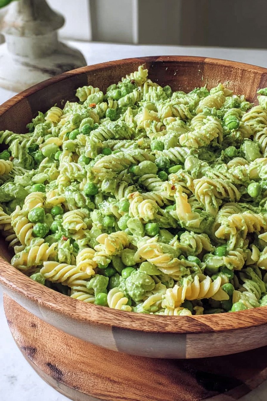 Easy Green Goddess Pasta Salad with Creamy Dressing final result