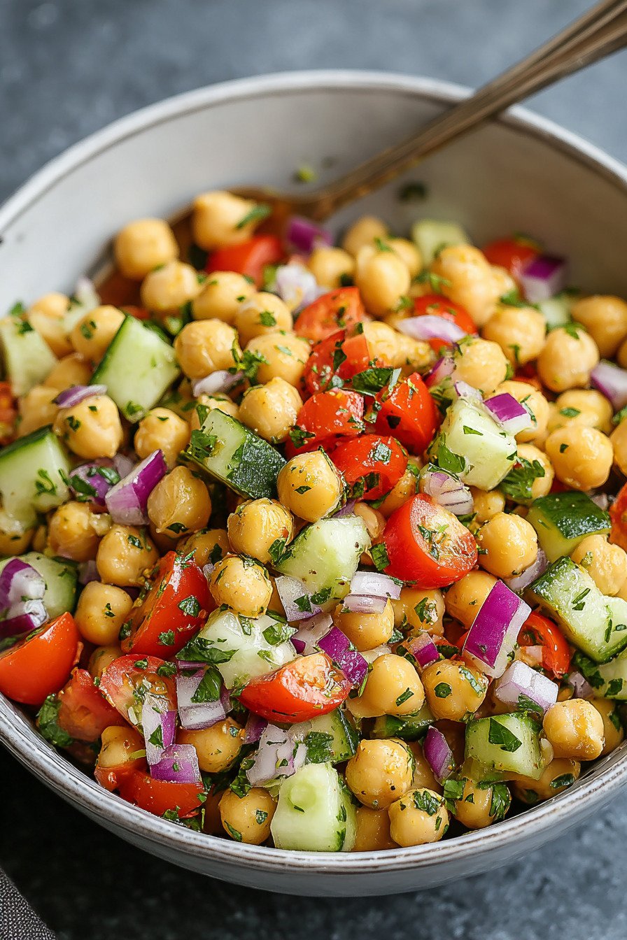 High Protein Chickpea Salad (Vegan + Gluten-Free) with Fresh Crunch recipe tips