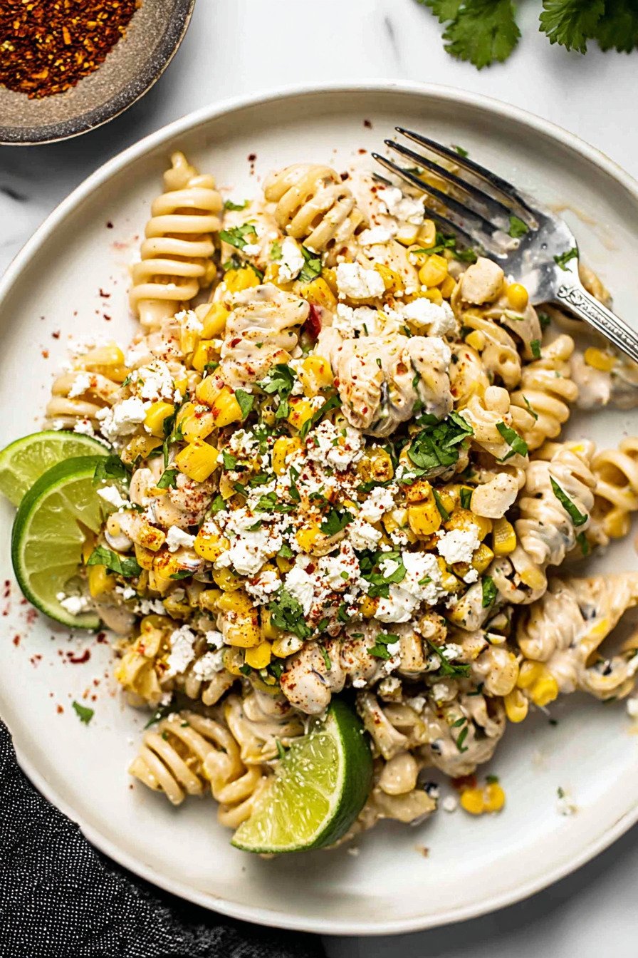 20-Minute Creamy Street Corn Pasta Salad extra recipe photo