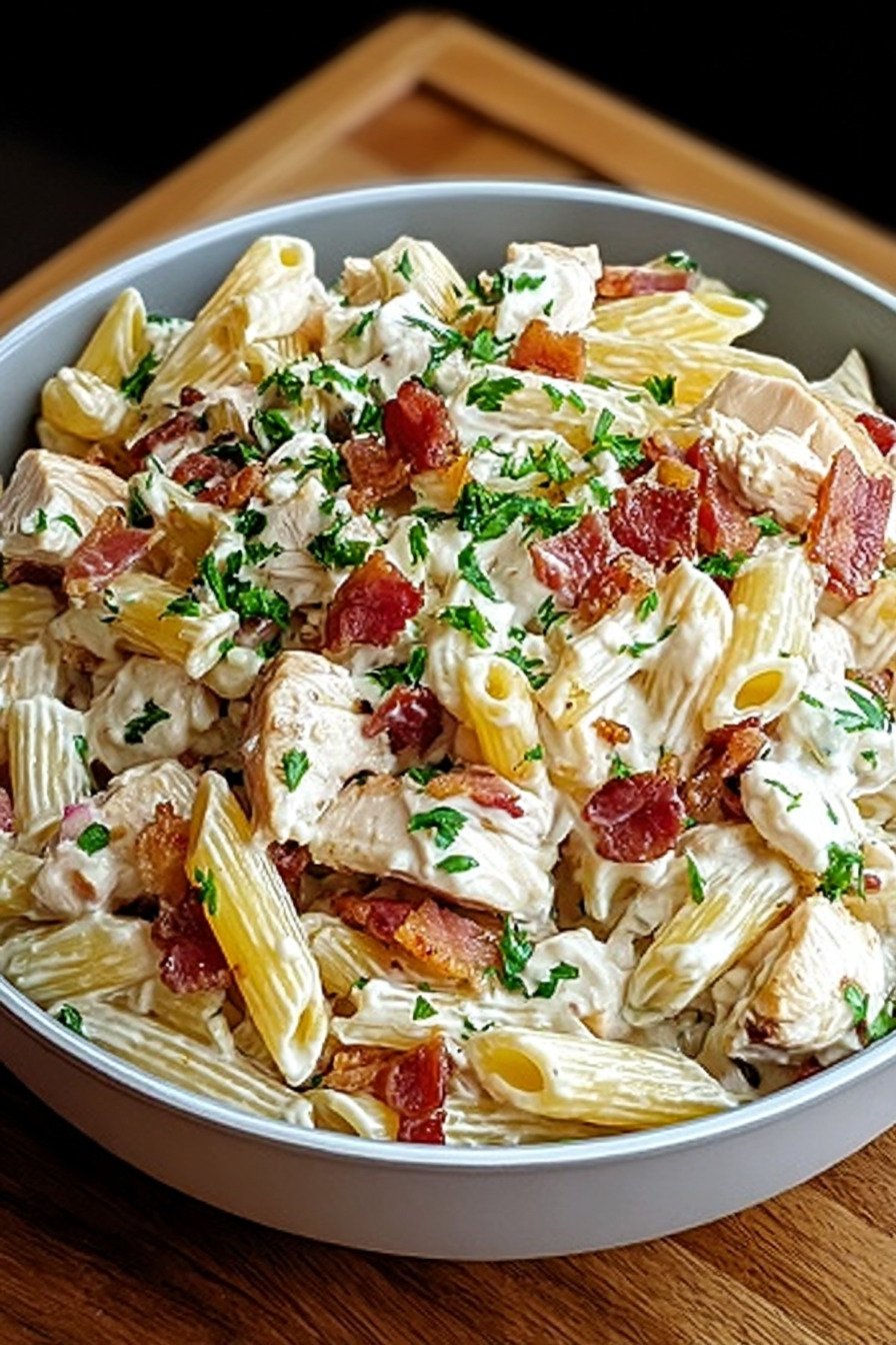 Chicken Bacon Ranch Pasta Salad: Flavor Explosion Awaits! recipe tips