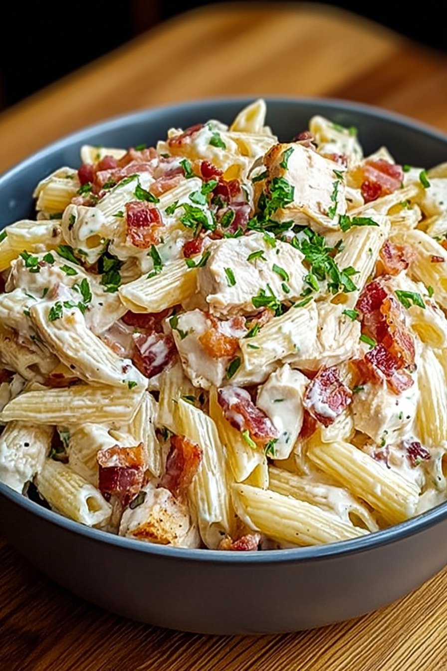 Chicken Bacon Ranch Pasta Salad: Flavor Explosion Awaits! final result