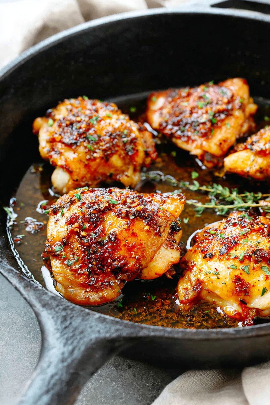 Baked Chicken Thighs (Garlic Butter, Crispy & Juicy) recipe tips