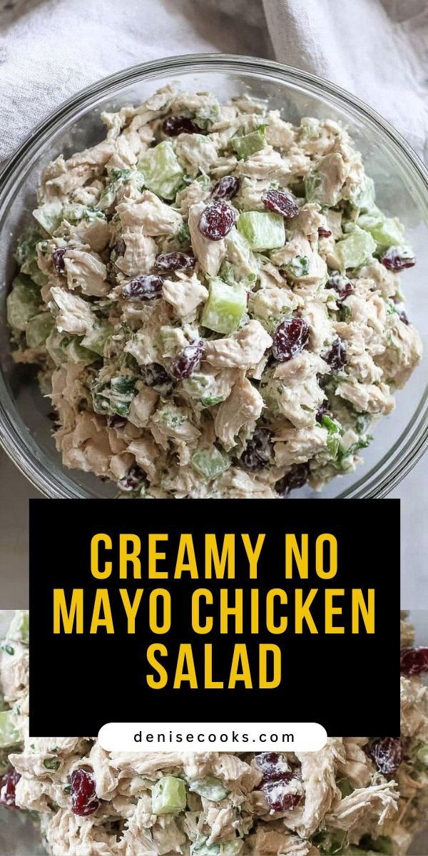 Healthy Chicken Salad Recipe (No Mayo, Easy to Make) save this recipe
