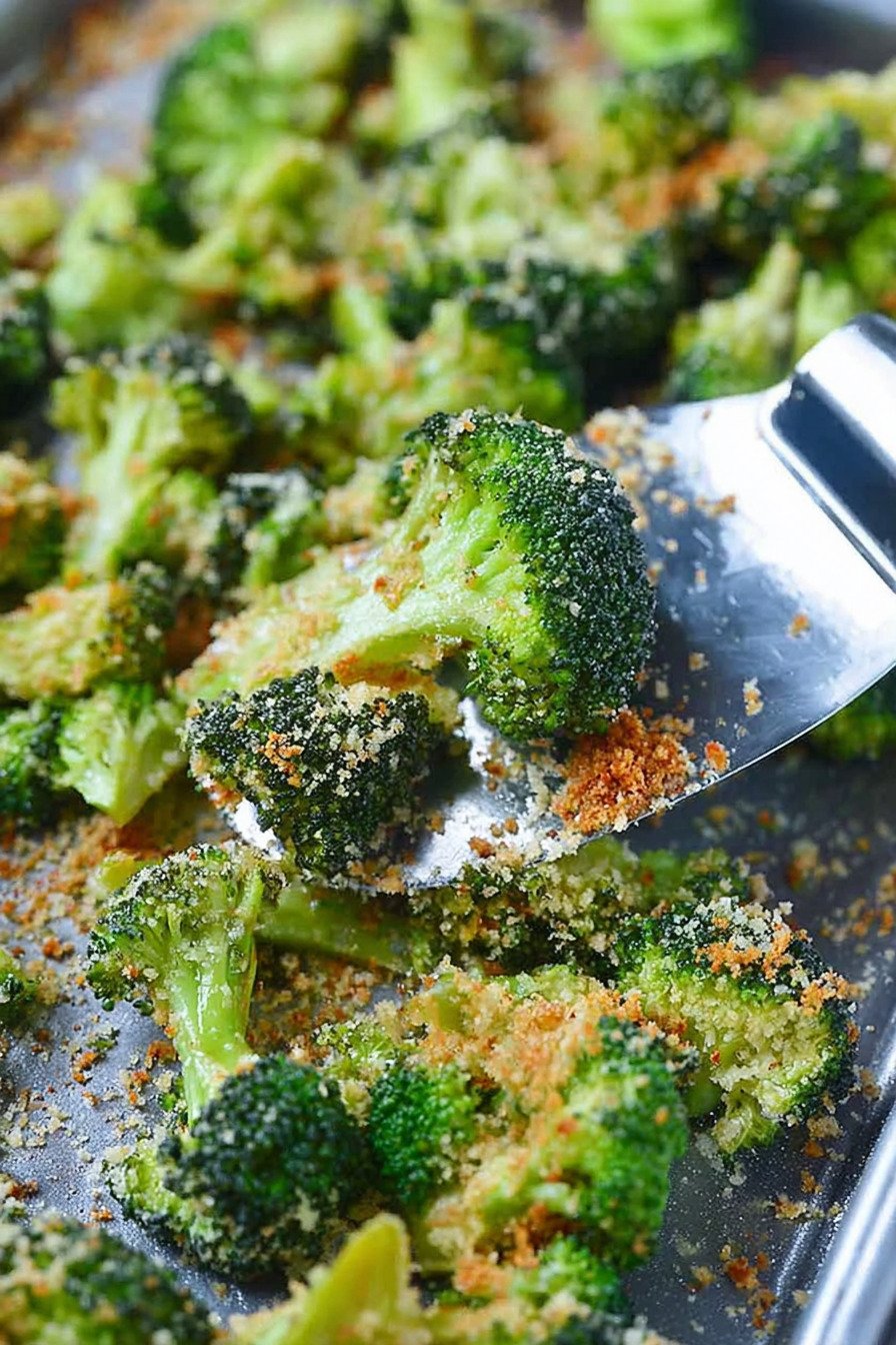 Parmesan Roasted Broccoli Recipe final result