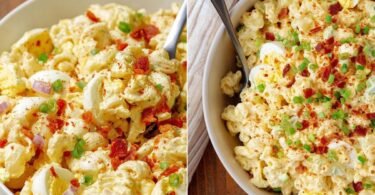 Creamy Deviled Egg Pasta Salad Recipe recipe photo