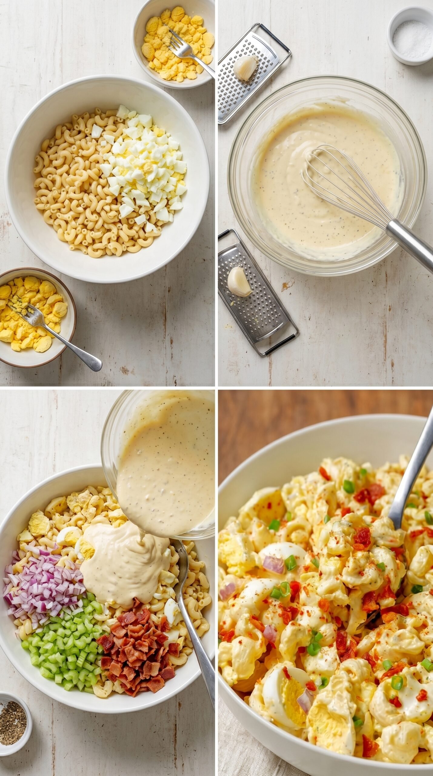 Creamy Deviled Egg Pasta Salad Recipe recipe instructions
