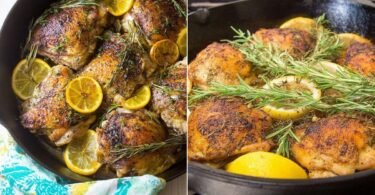Oven Roasted Chicken Thighs with Lemon and Fresh Herbs recipe photo