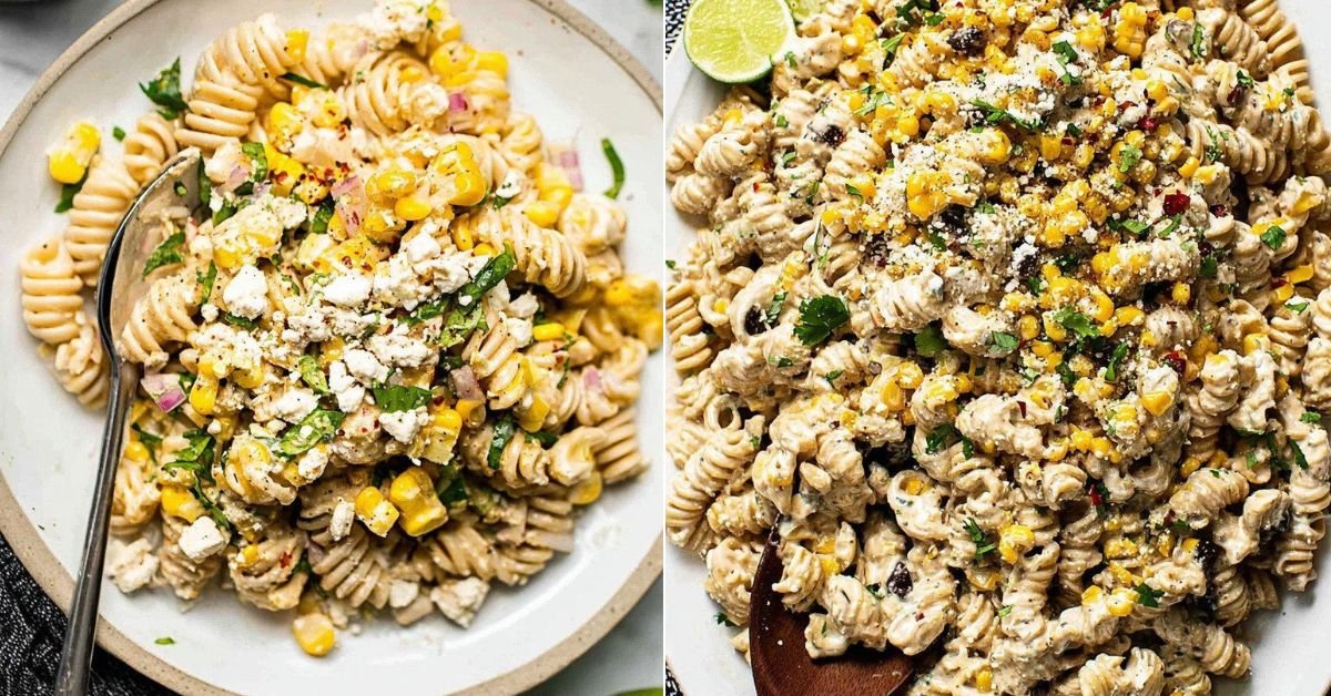 20-Minute Creamy Street Corn Pasta Salad recipe photo