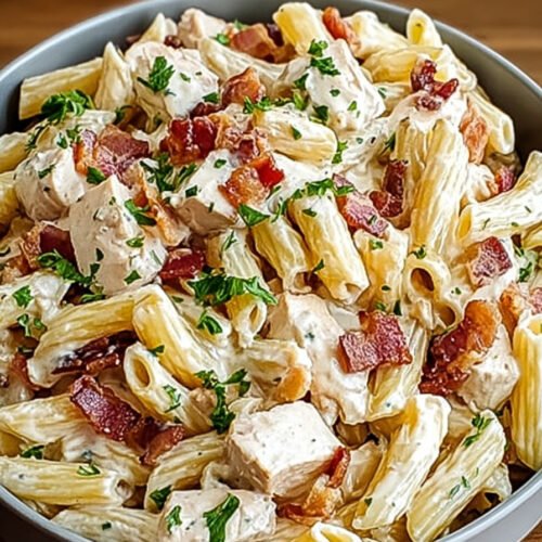 Chicken Bacon Ranch Pasta Salad: Flavor Explosion Awaits! extra recipe photo
