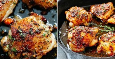 Baked Chicken Thighs (Garlic Butter, Crispy & Juicy) recipe photo